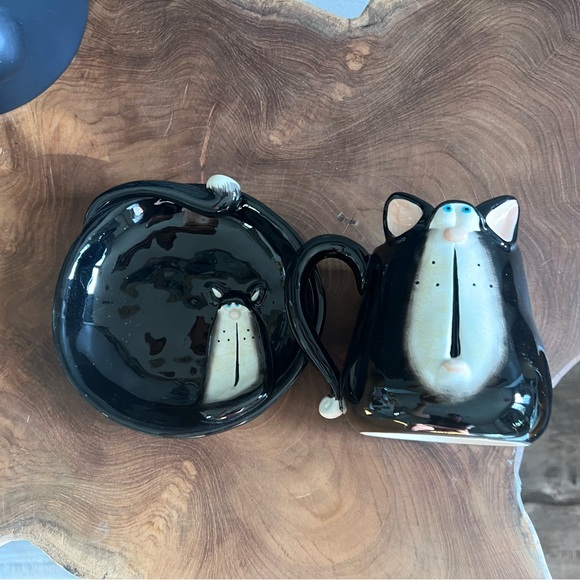 Douglas Harris Cat Mug & Saucer - Picture 7 of 7